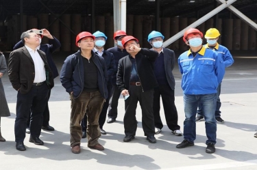 生态环境部科财司副司长付川一行考察由银河集团(galaxy)承担的国家科技重大专项示范工程